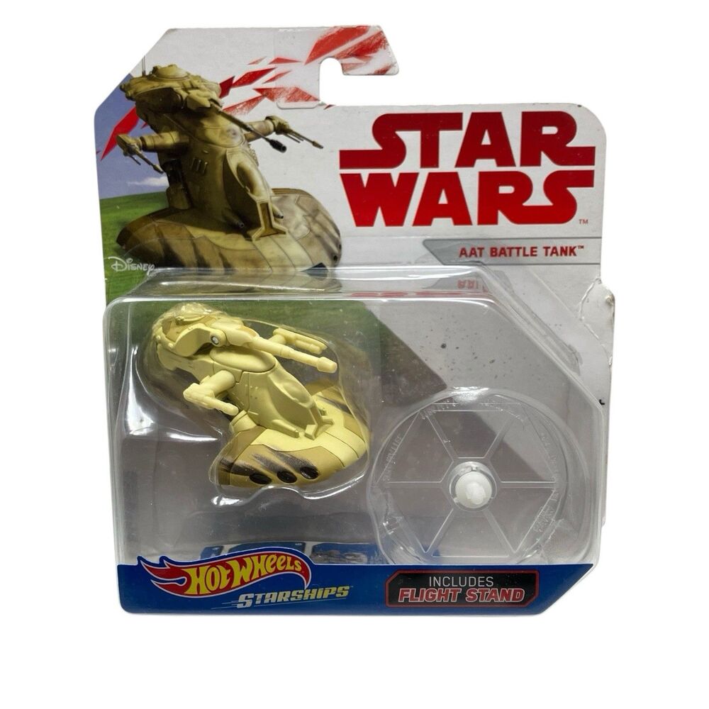 Star Wars Hot Wheels Rogue One AAT Battle Tank Starships Vehicle Flight Stand